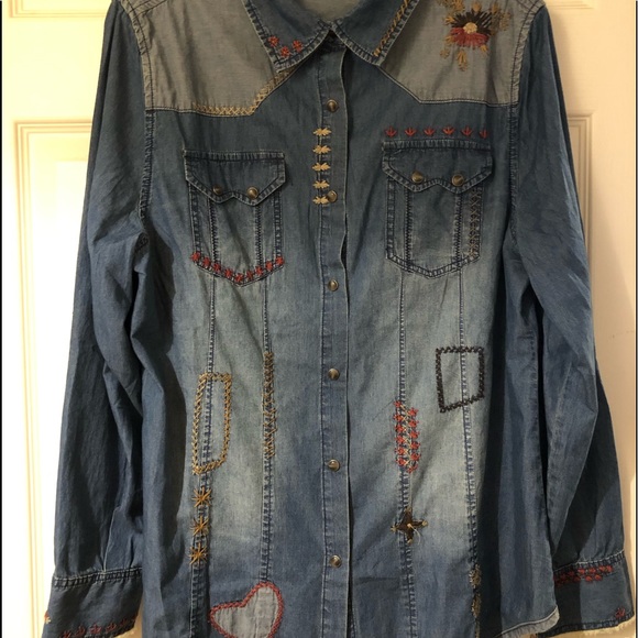 Tasha Polizzi Denim Shirt 